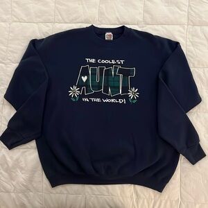 Coolest Aunt in the world sweatshirt. Size - XXL
